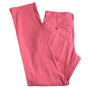 Vineyard Vines Mens Salmon Pink‎ Cotton Straight Leg Breaker Pant 32 X 33